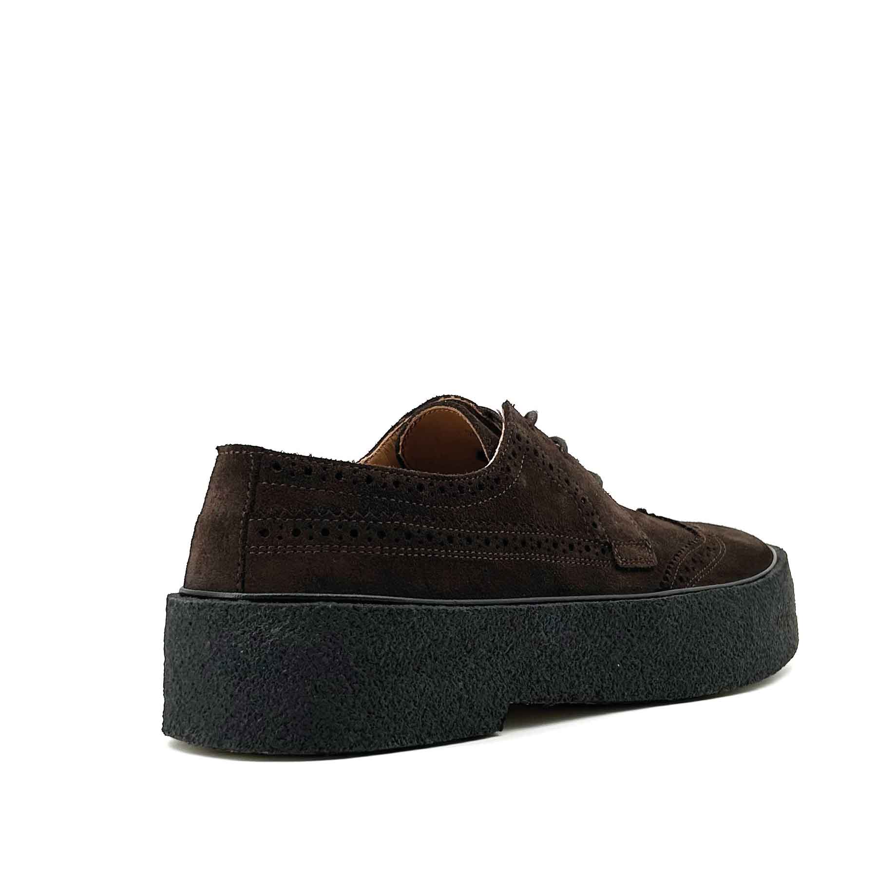 The Original Style 22 Brogue Dark Brown Suede