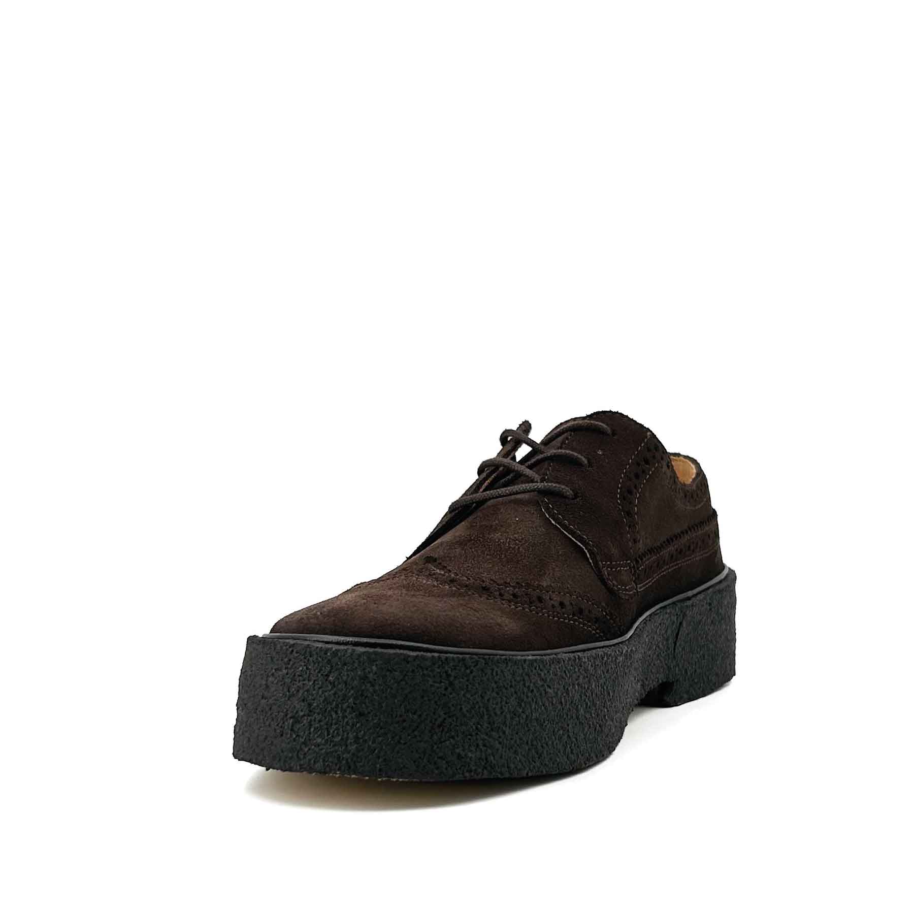 The Original Style 22 Brogue Dark Brown Suede