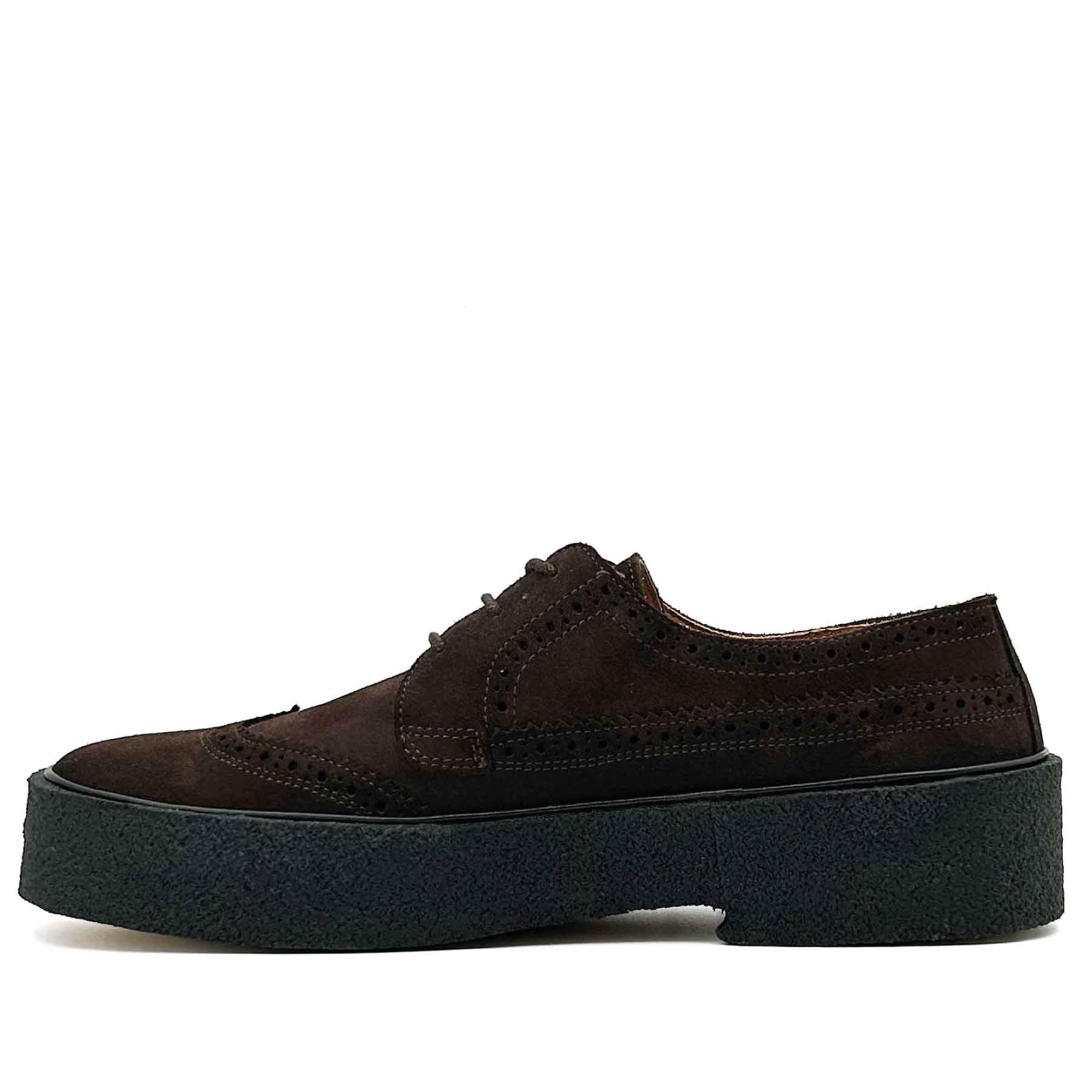 The Original Style 22 Brogue Dark Brown Suede