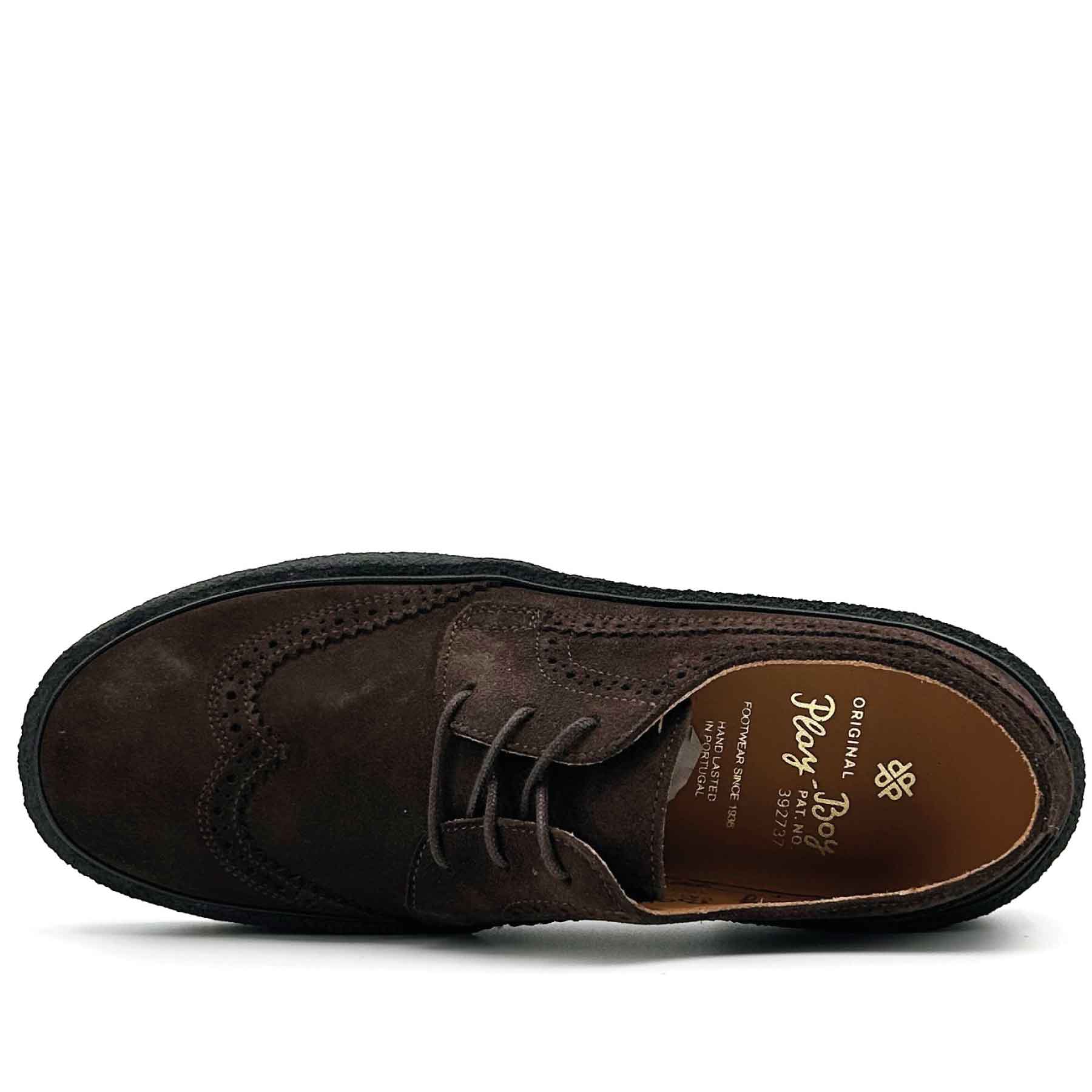 The Original Style 22 Brogue Dark Brown Suede