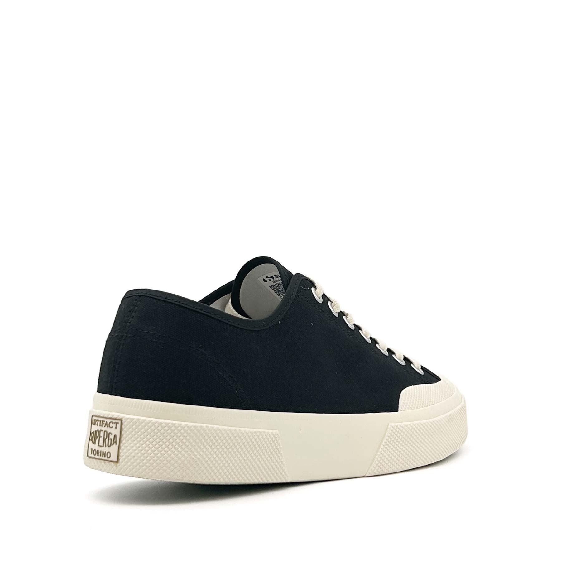 2432 Works Low Cut Cotton Canvas Black / Off White