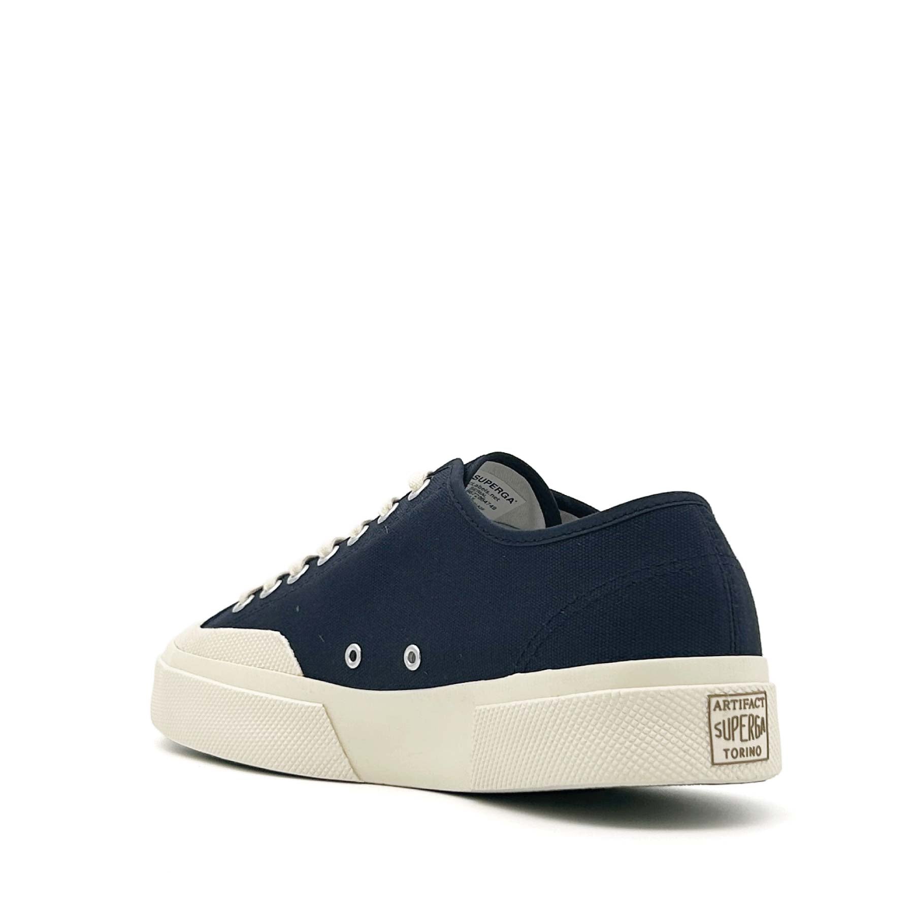 2432 Works Low Cut Cotton Canvas Navy / Off White