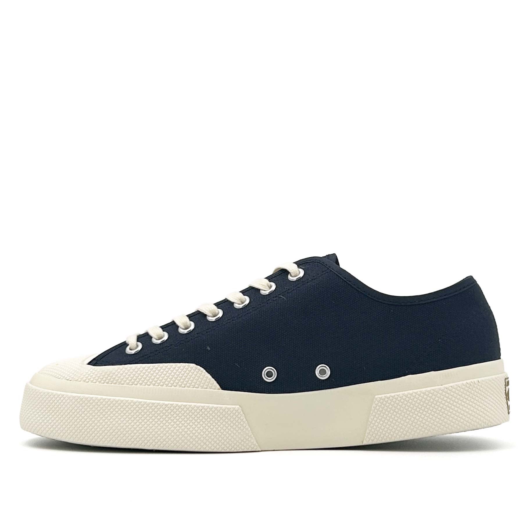 2432 Works Low Cut Cotton Canvas Navy / Off White