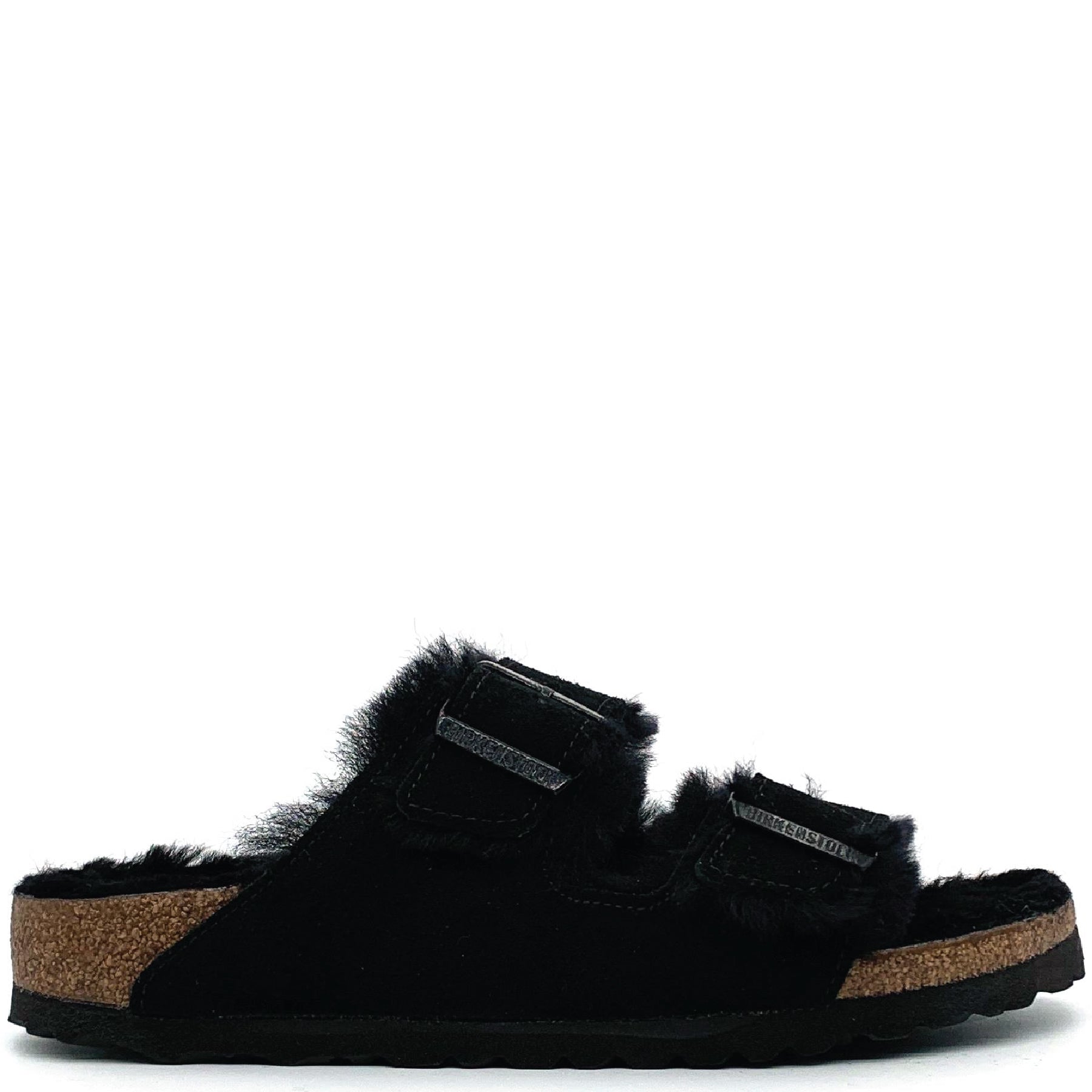 Arizona Shearling Black Suede Women