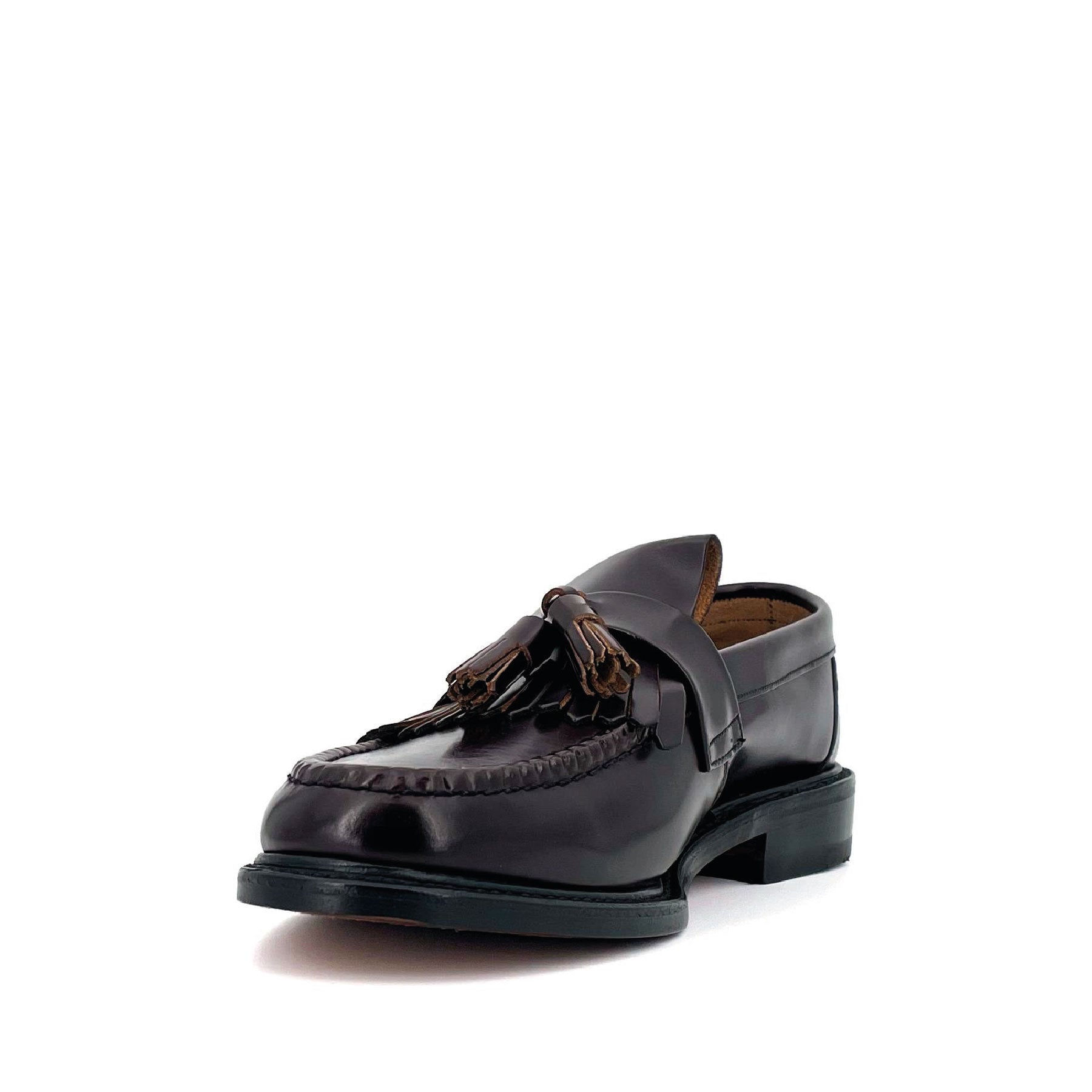 Brighton Oxblood Polished Tassel Loafer