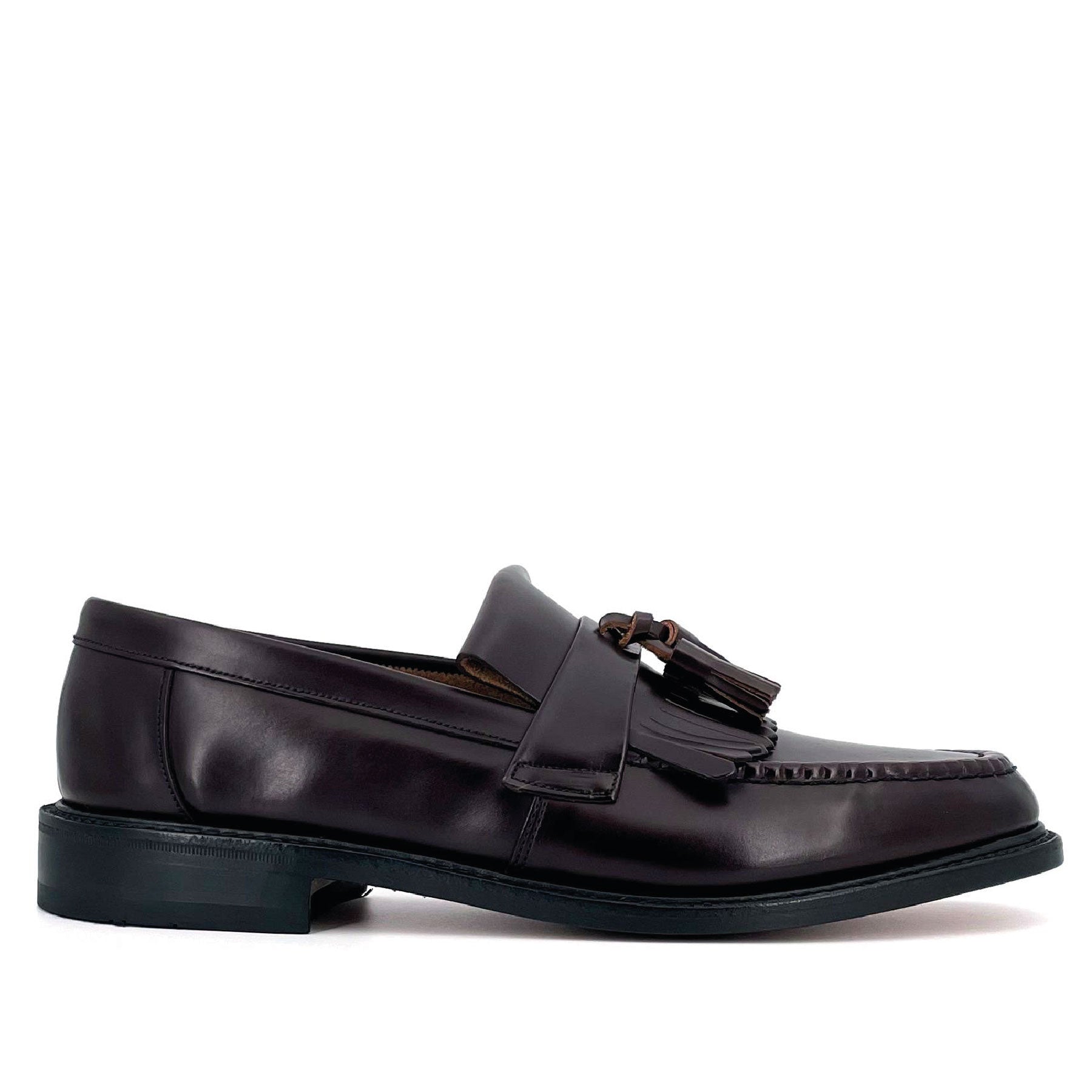 Brighton Oxblood Polished Tassel Loafer