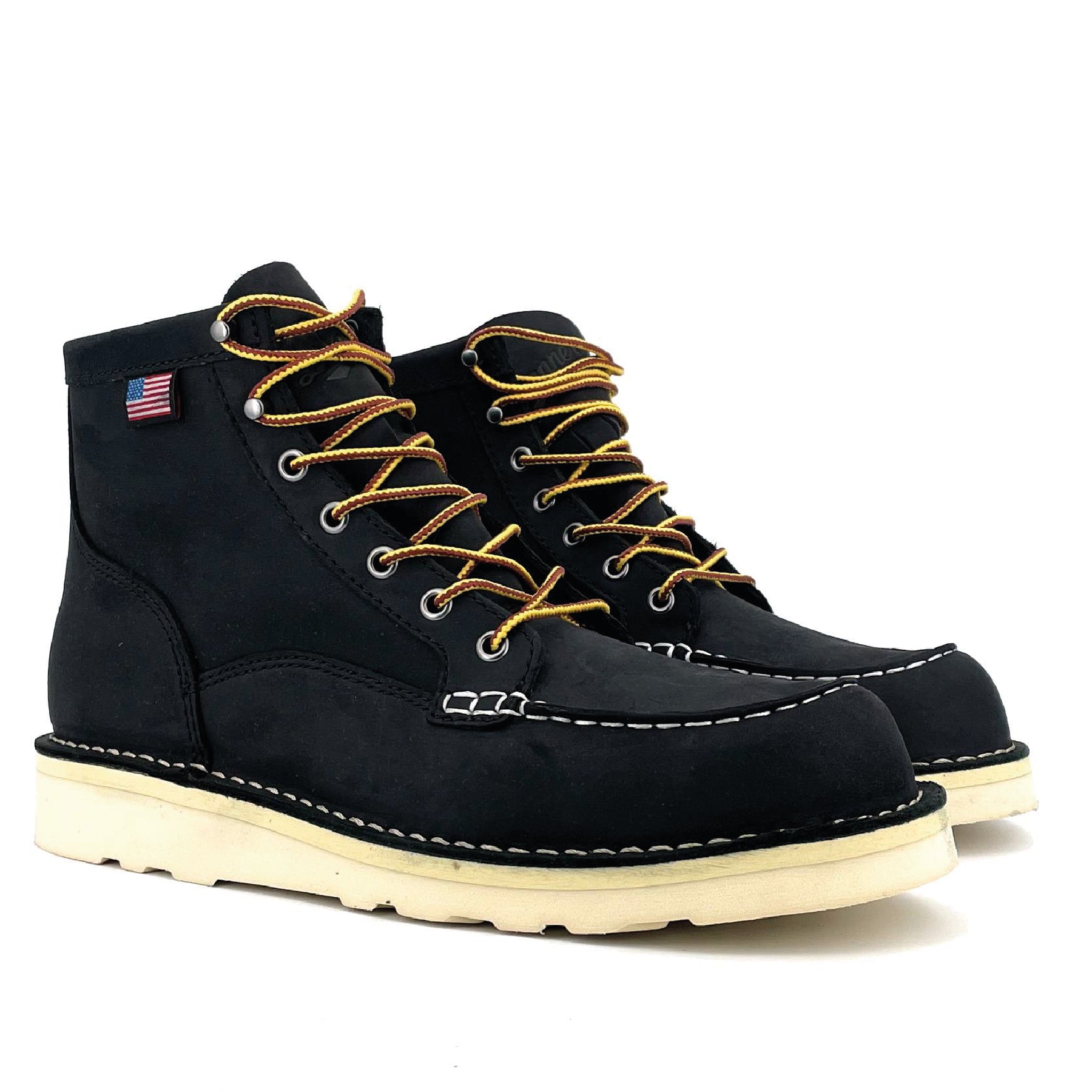 Bull Run Moc Toe 6" Black