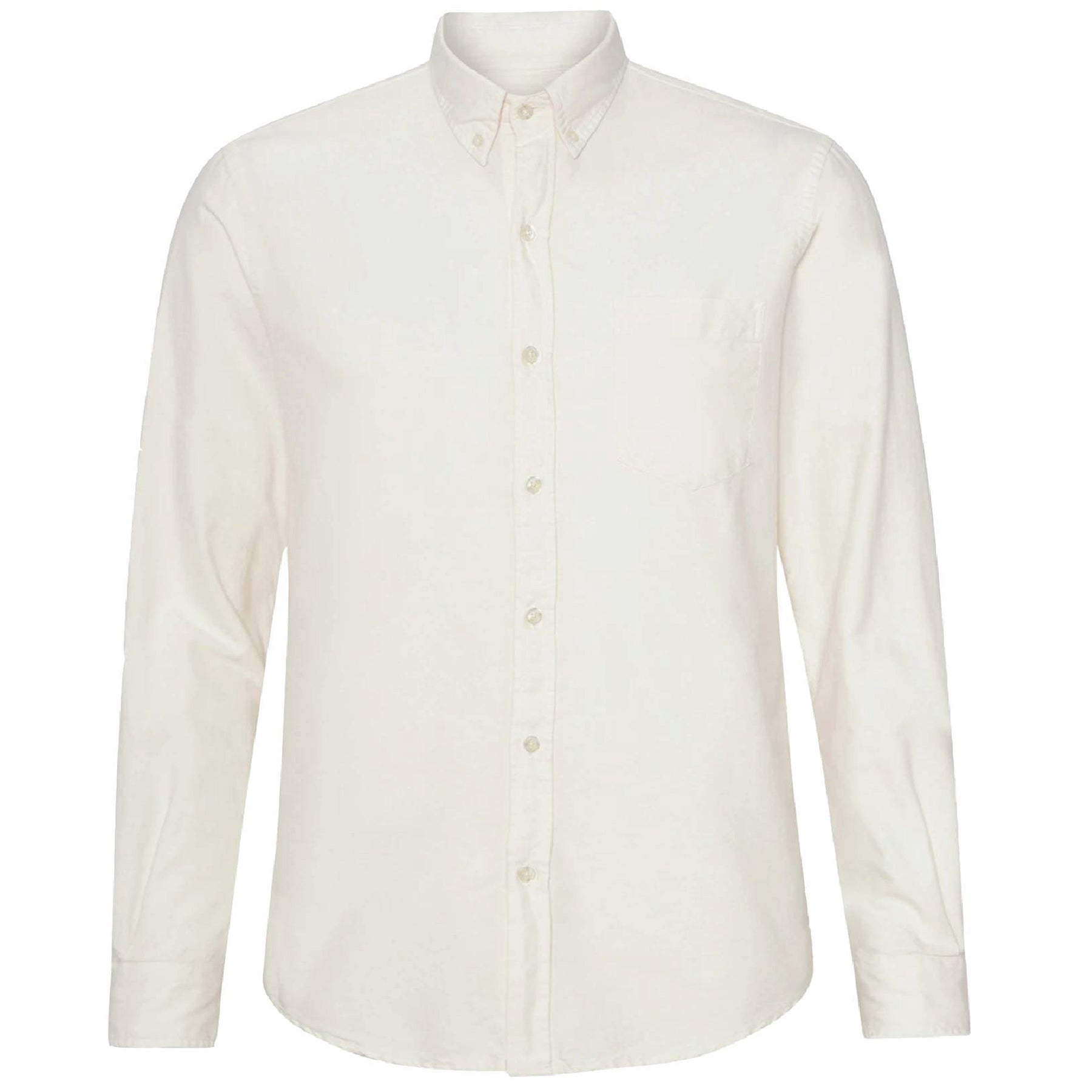 Organic Button Down Shirt Ivory White