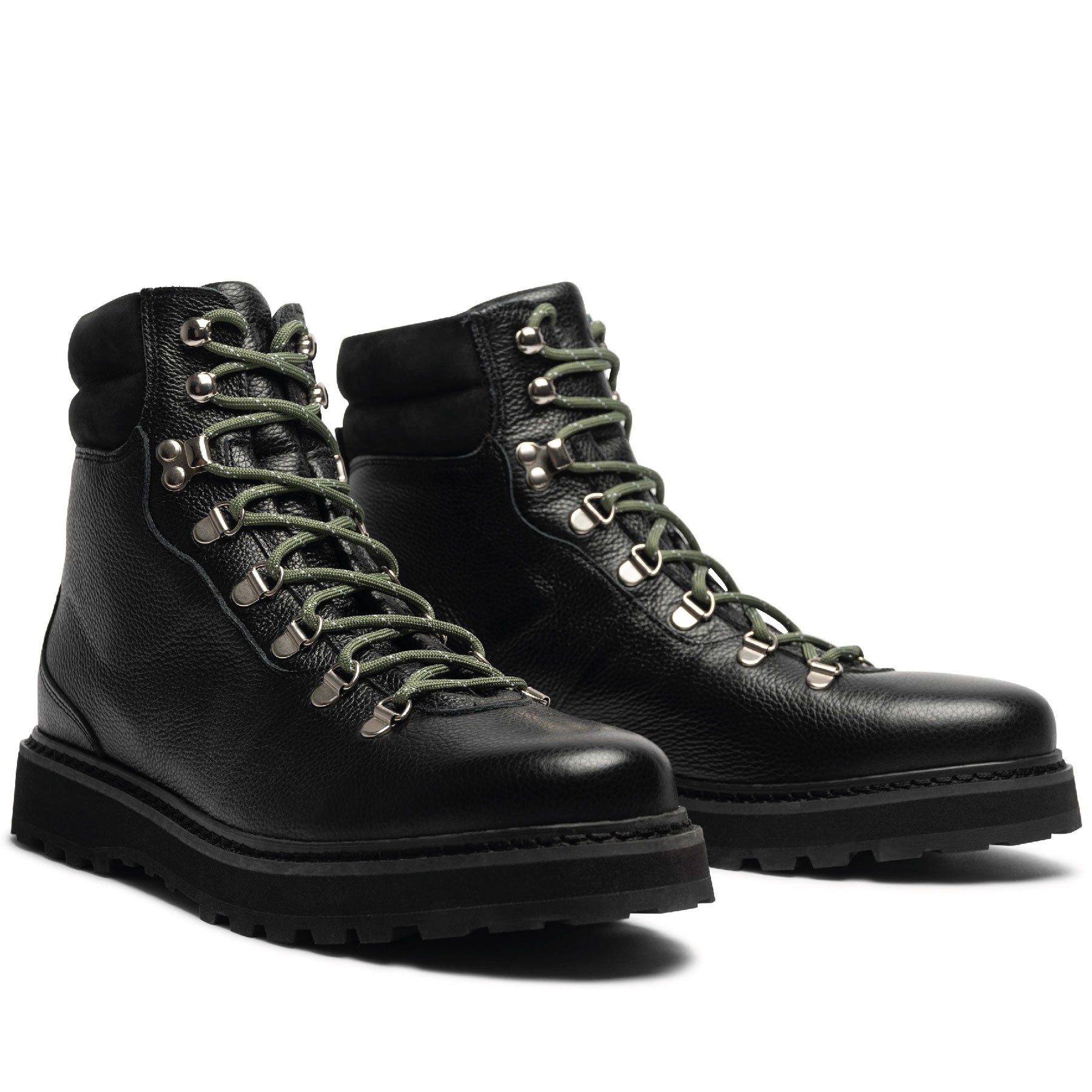 Hiking Grained Leather Black