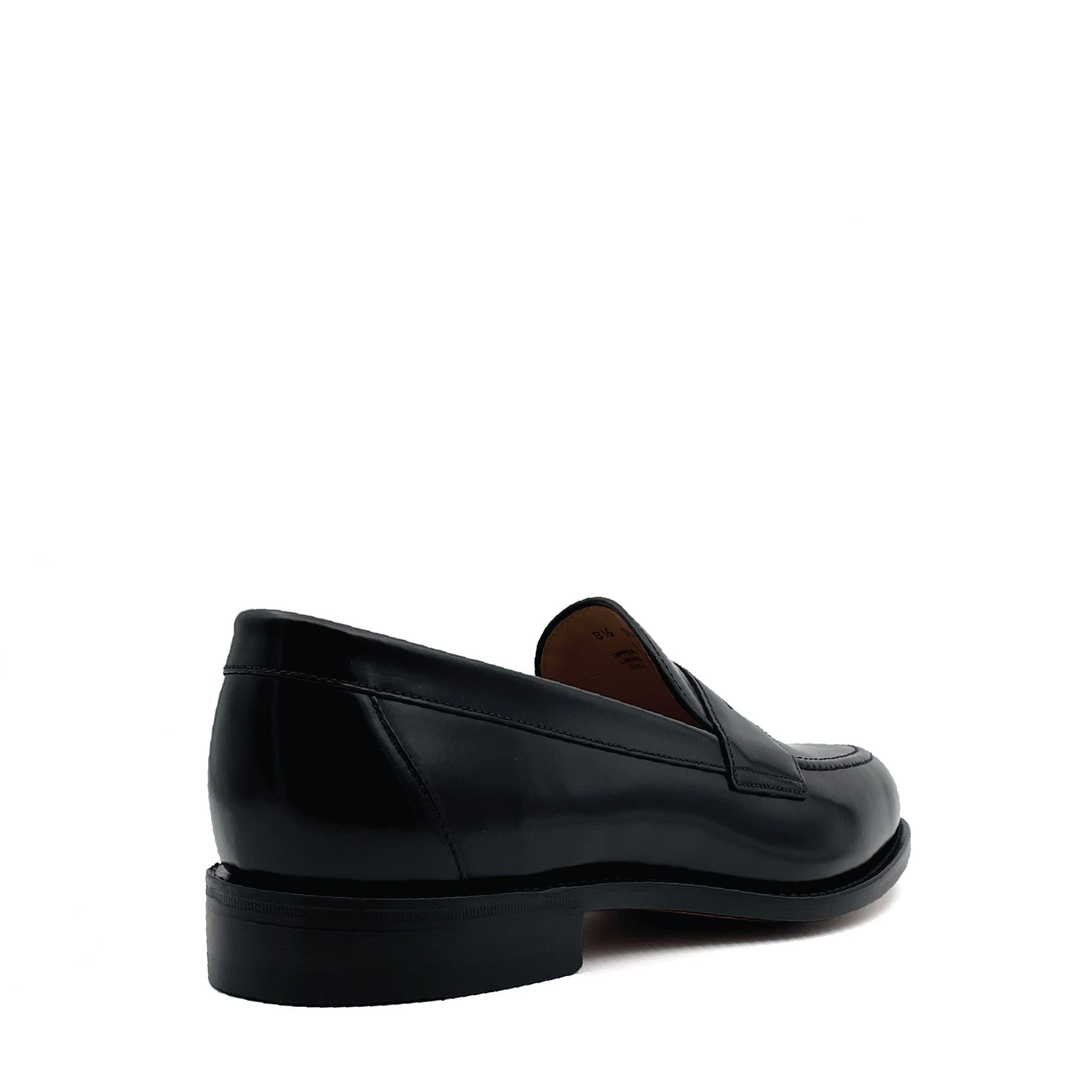 Imperial Black Polished Apron Penny Loafer