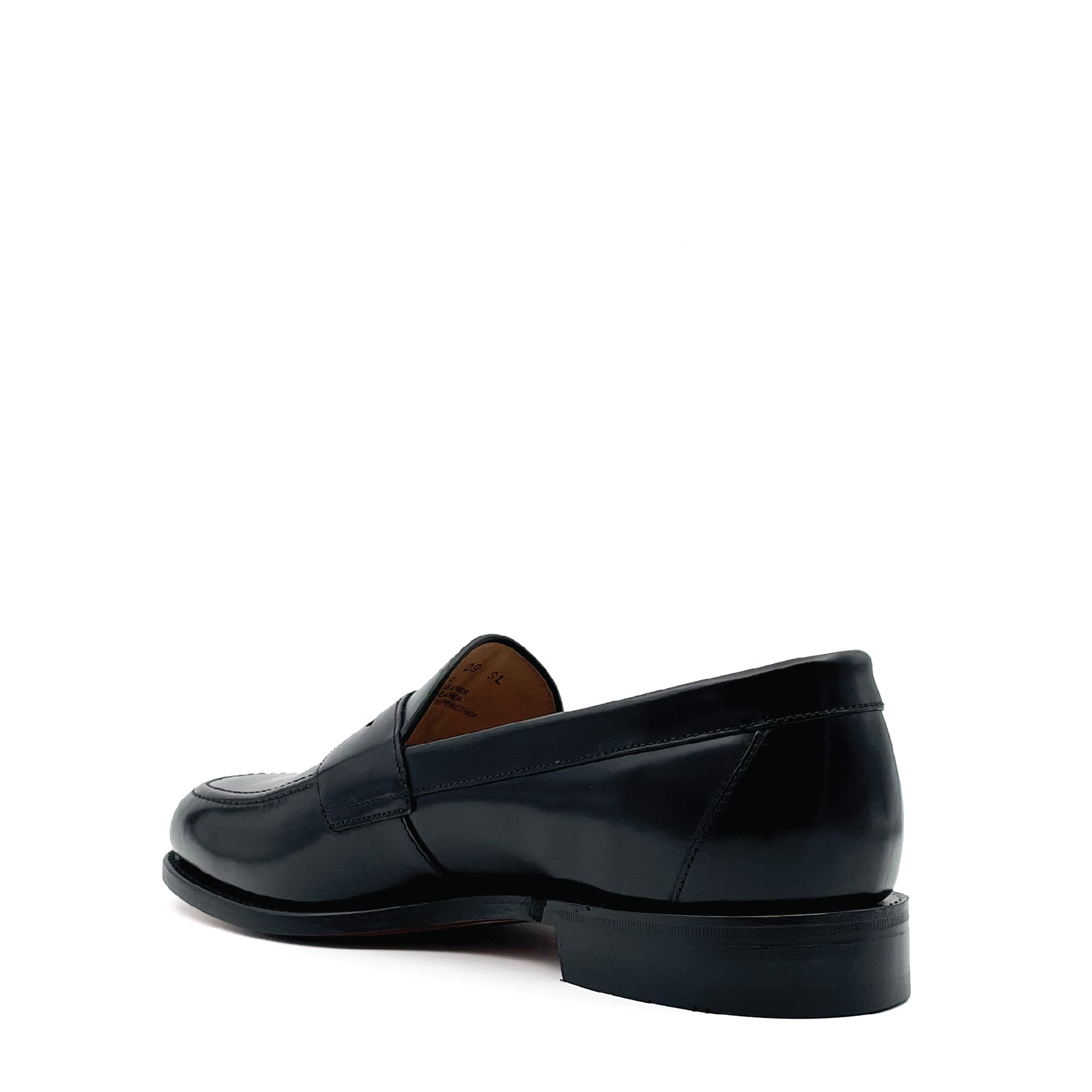 Imperial Black Polished Apron Penny Loafer