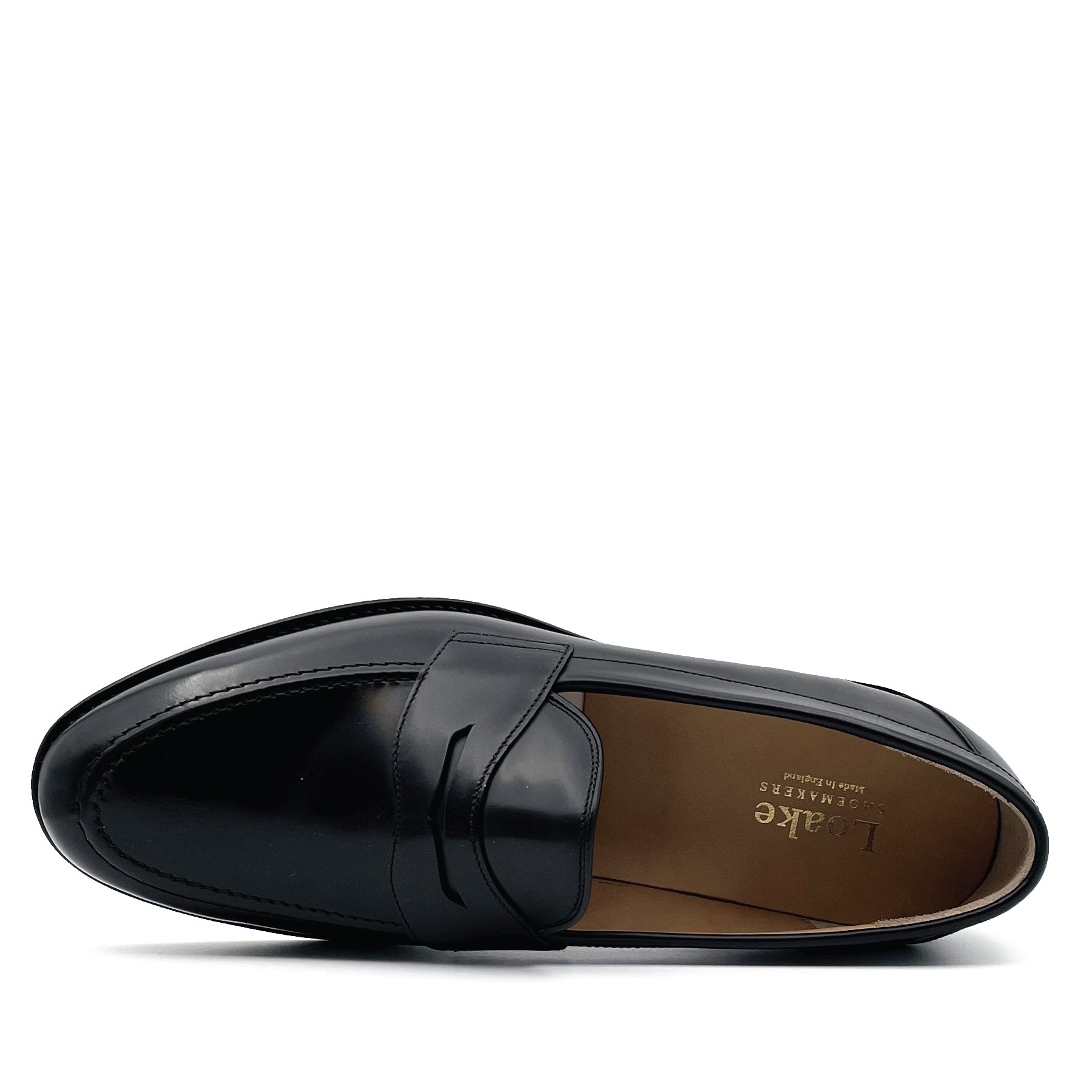 Imperial Black Polished Apron Penny Loafer