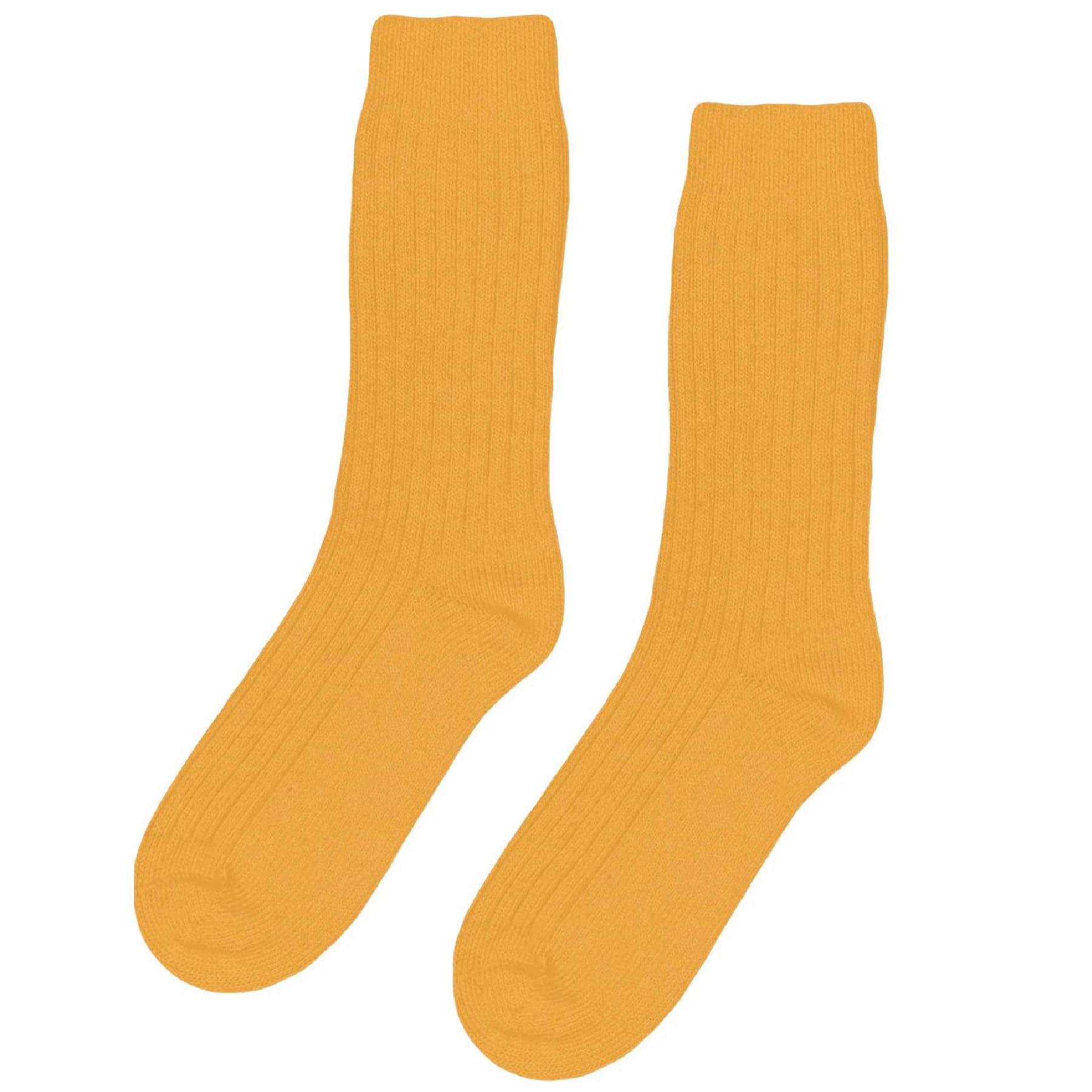 Merino Wool Sock Burned Yellow
