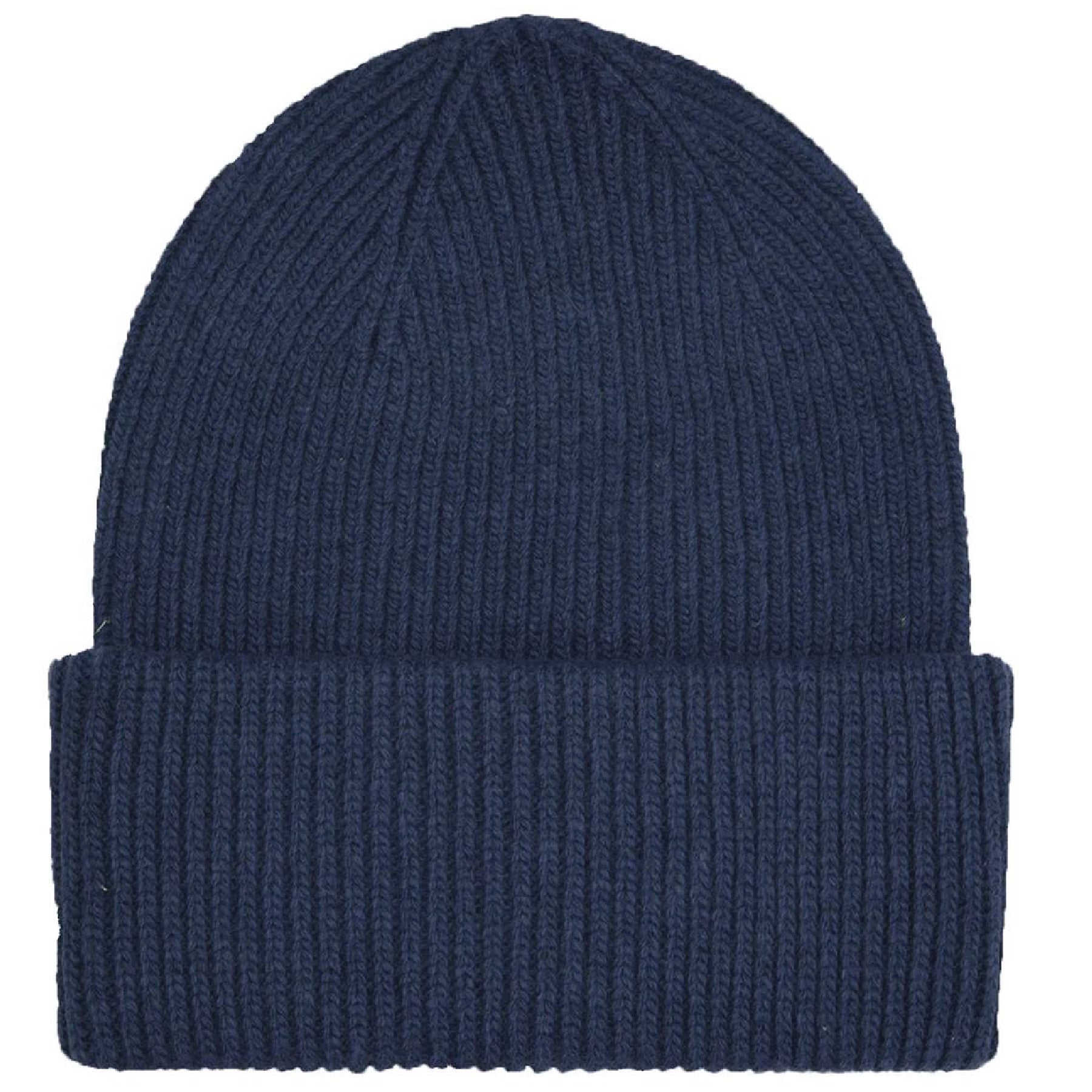 Merino Wool Hat Navy Blue
