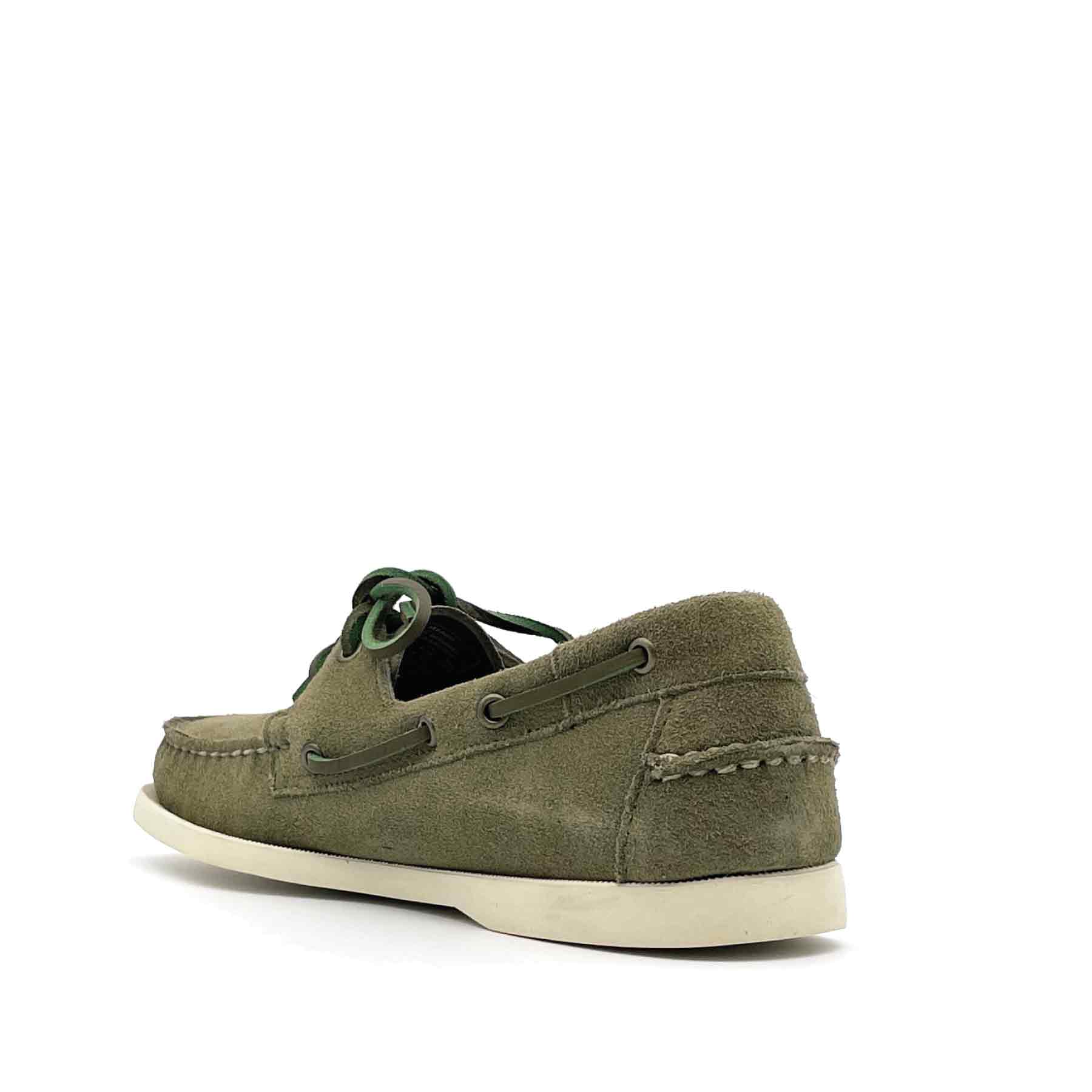 Docksides Portland Green Military Suede